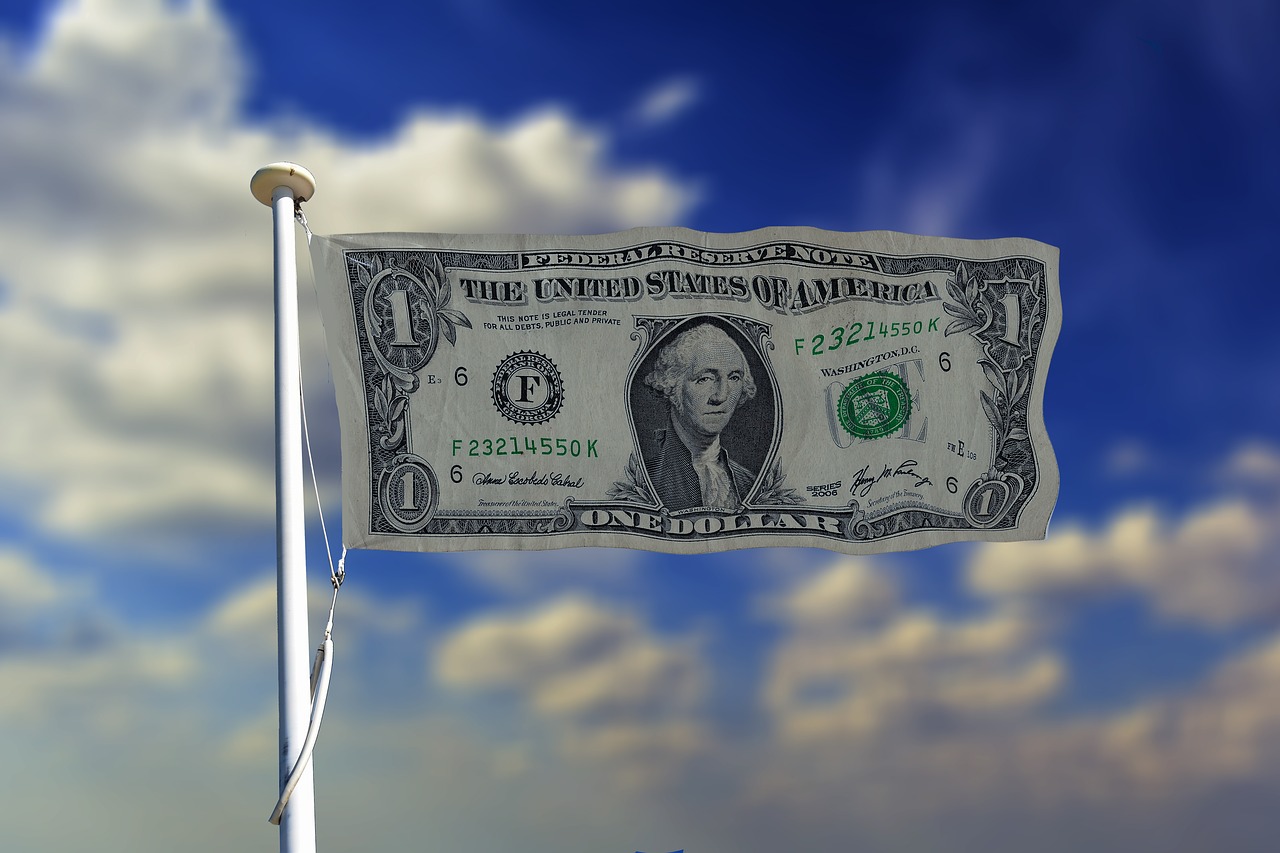 Image - banner header usa flag dollar