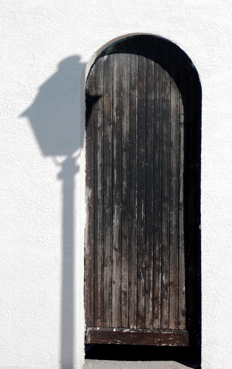 Image - shadow wall door light white wall