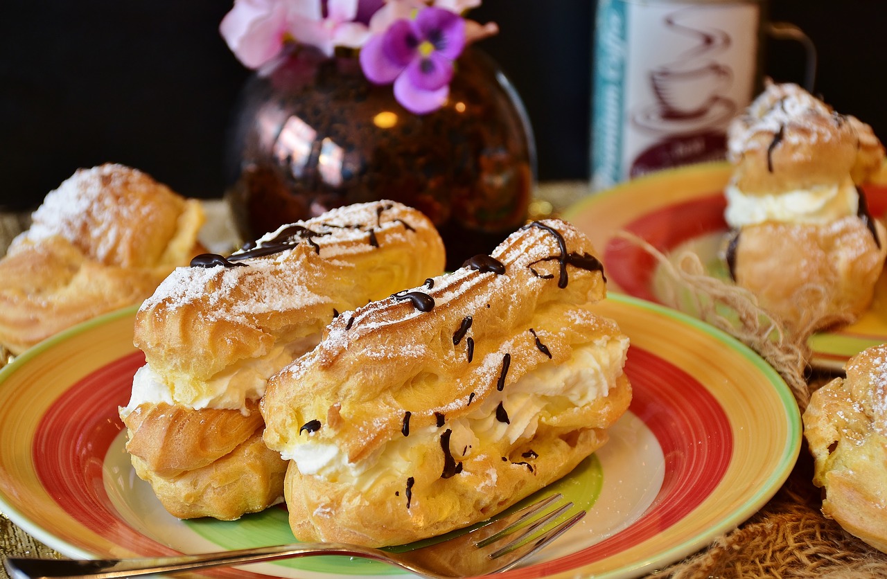 Image - eclairs pastries choux pastry cake