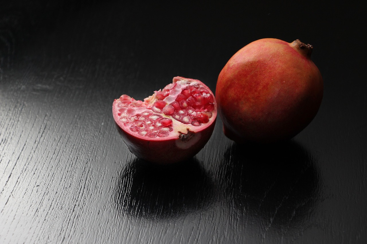 Image - pomegranate darkroom fruit black