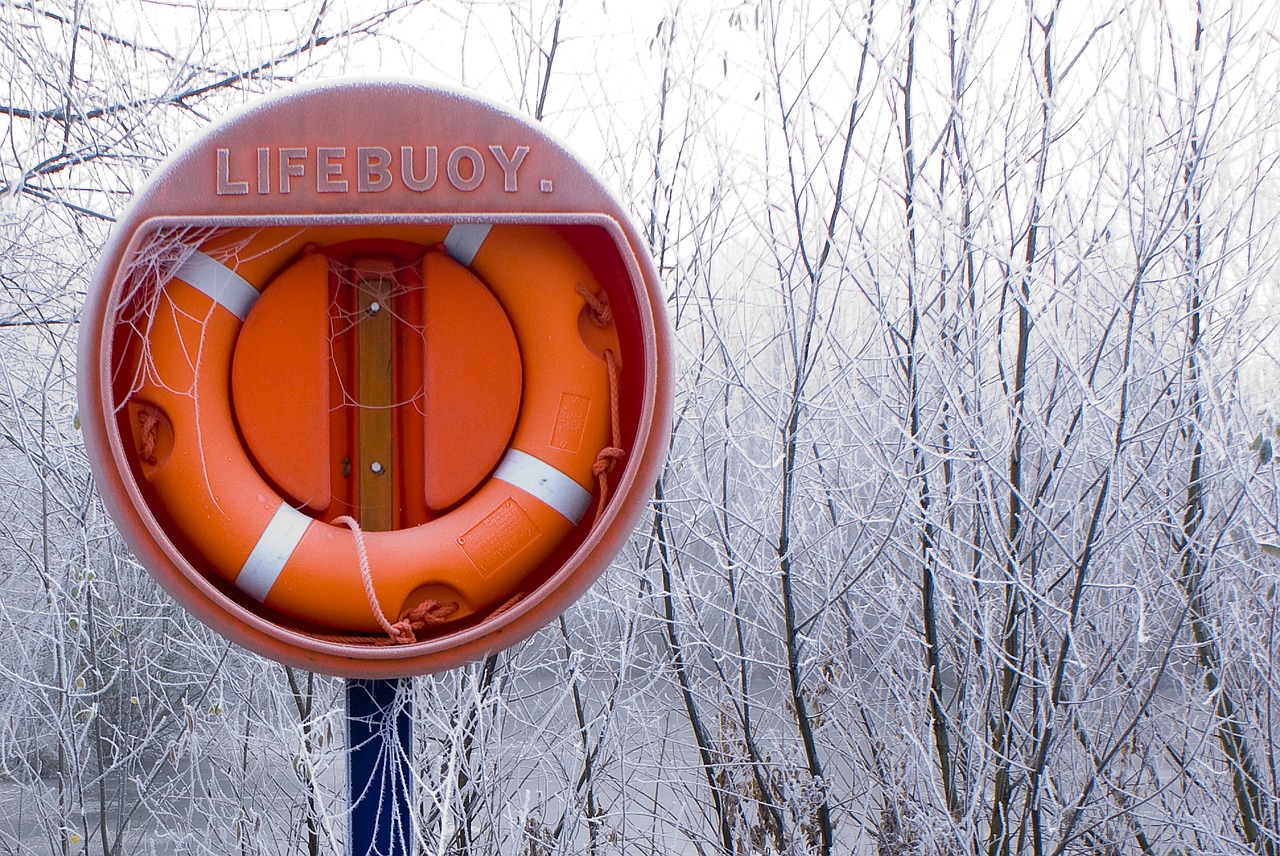 Image - winter frost life buoy lifesaver