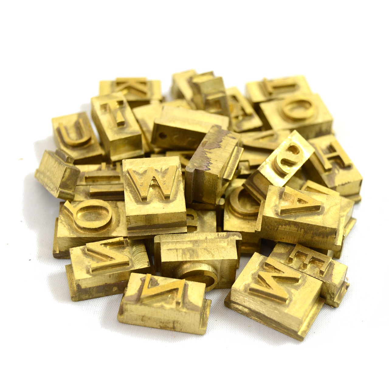 Image - letters hot stamping brass