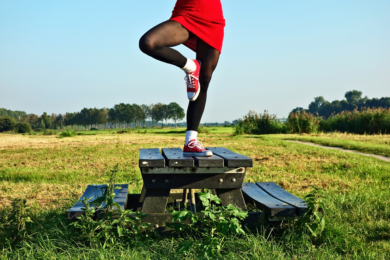 Image - yoga tree pose pose woman legs