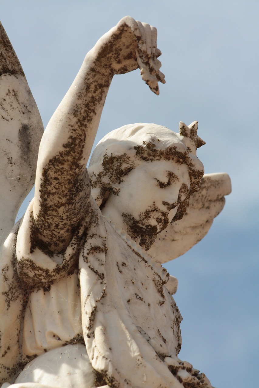 Image - angel graveyard statue cemetery
