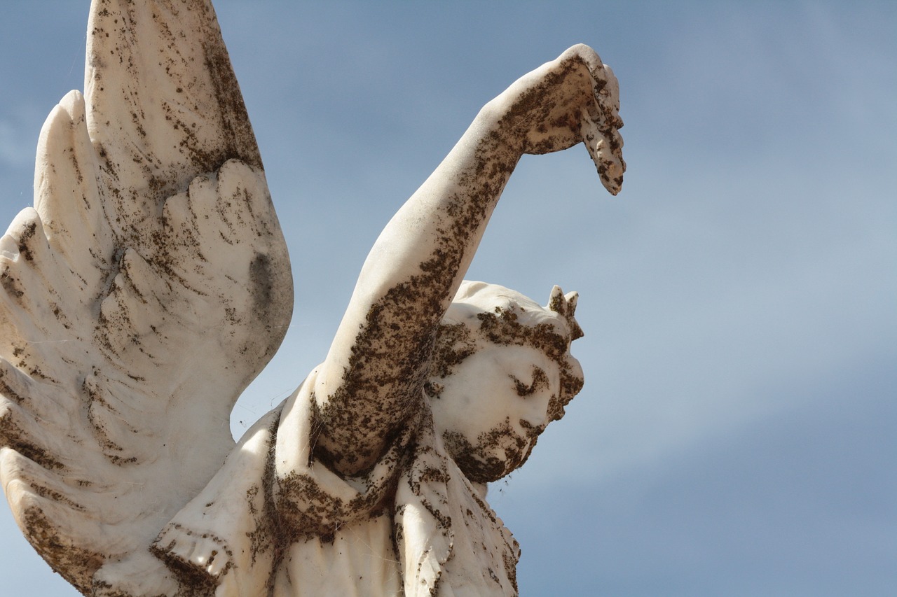 Image - angel death grave funeral statue