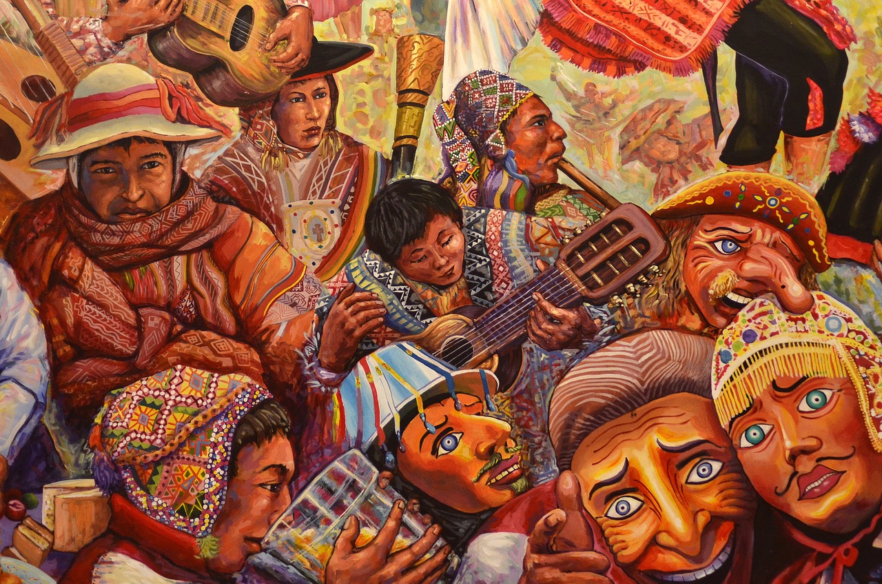 Image - peru cusco painting drawing