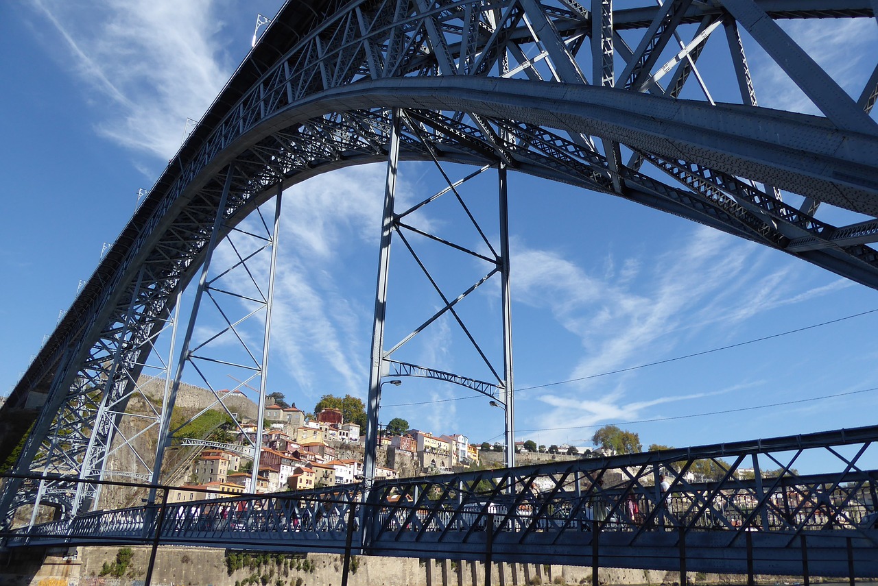 Image - porto ponte luiz i bridge sky