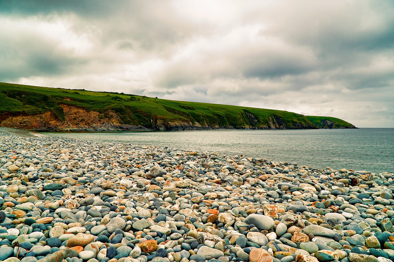 Image - beach pebbles coast sea ocean