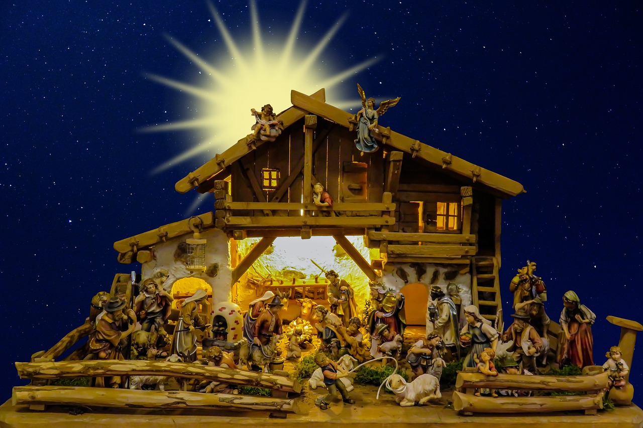 Image - christmas nativity scene crib