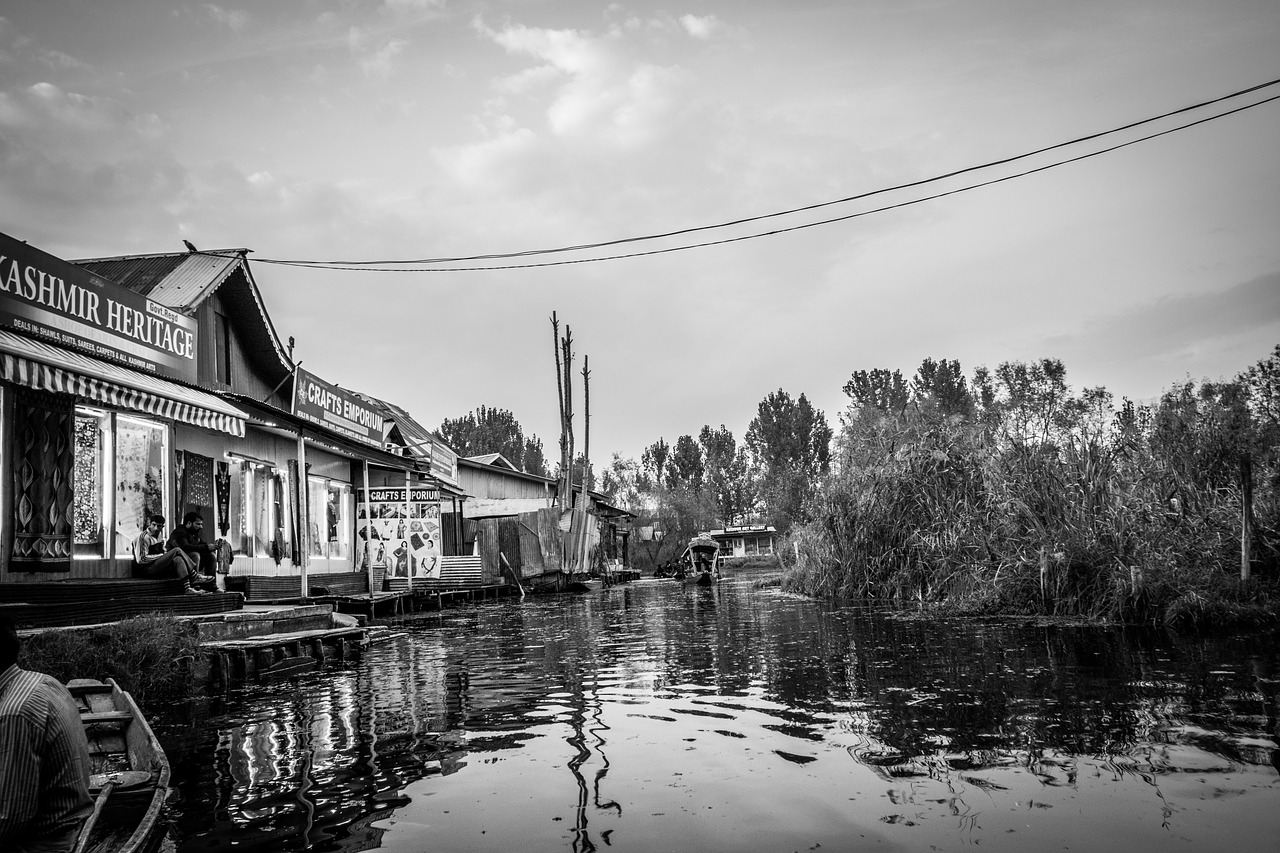 Image - scene water dal lake wallpaper