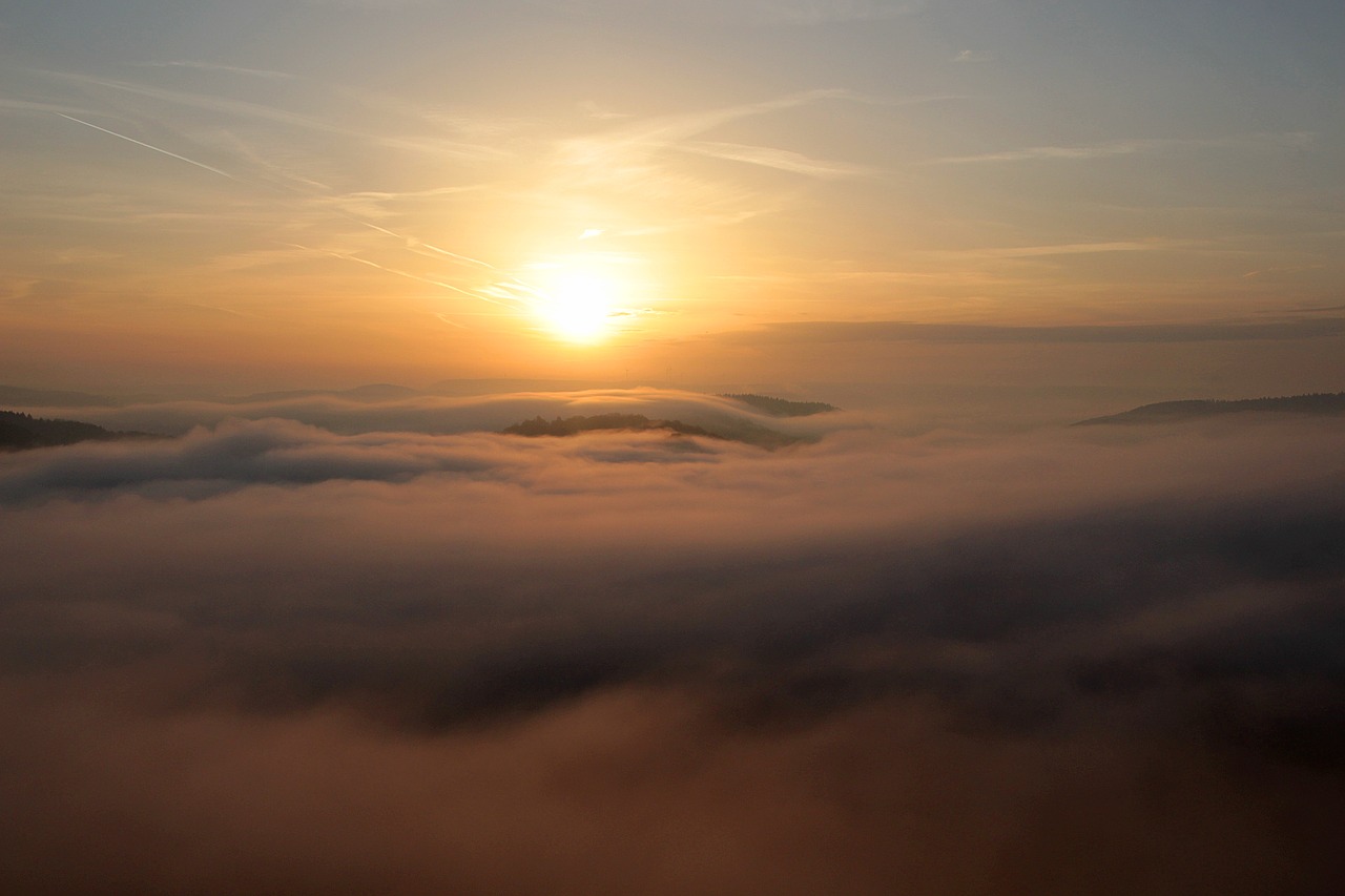Image - sunrise morning sun morning mist