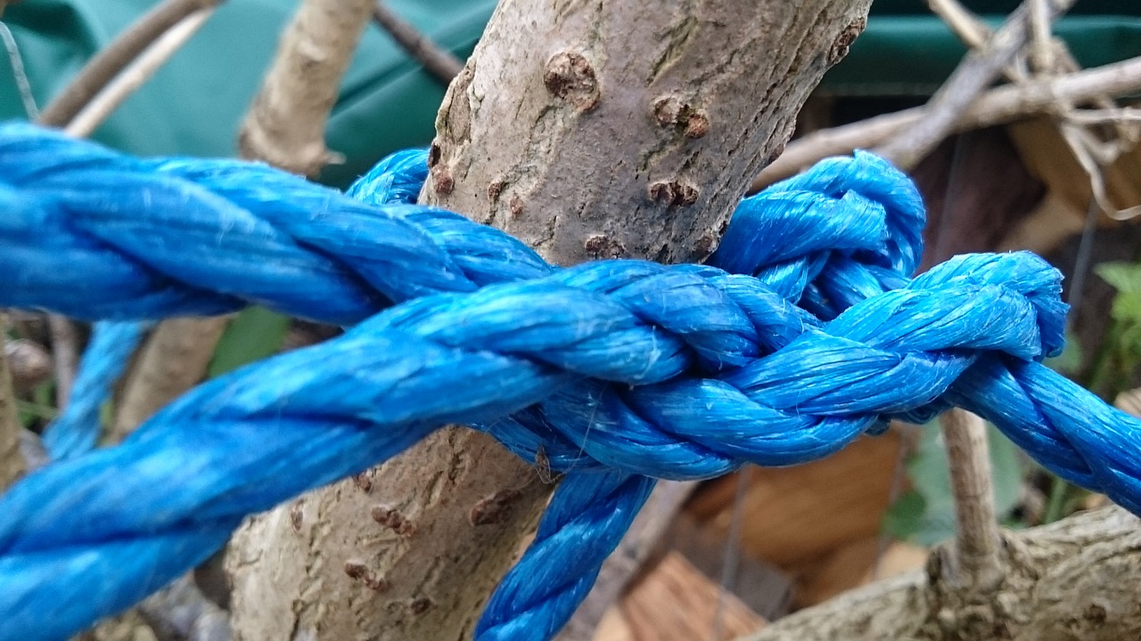 Image - rope texture blue