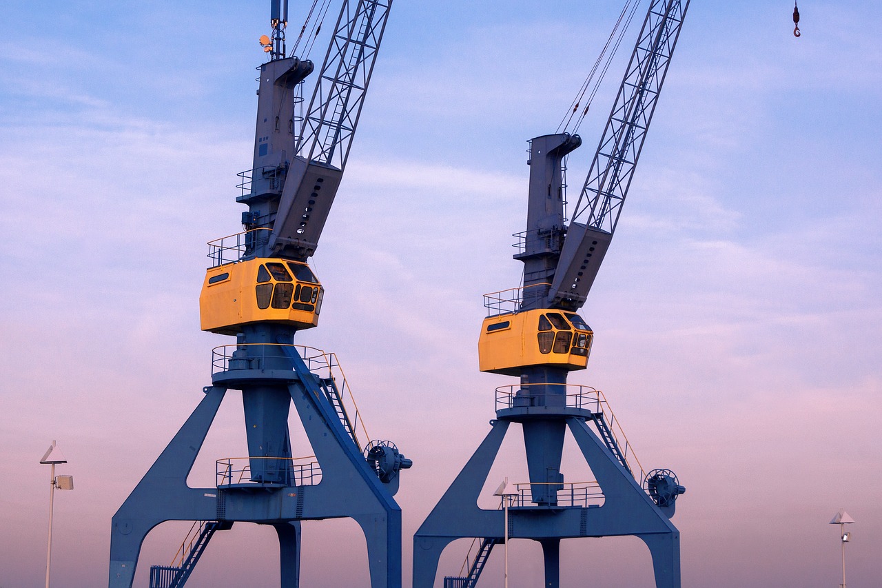 Image - crane portal crane port rostock