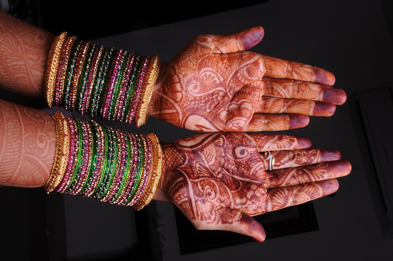 Image - mehandi bridal indian girl hand