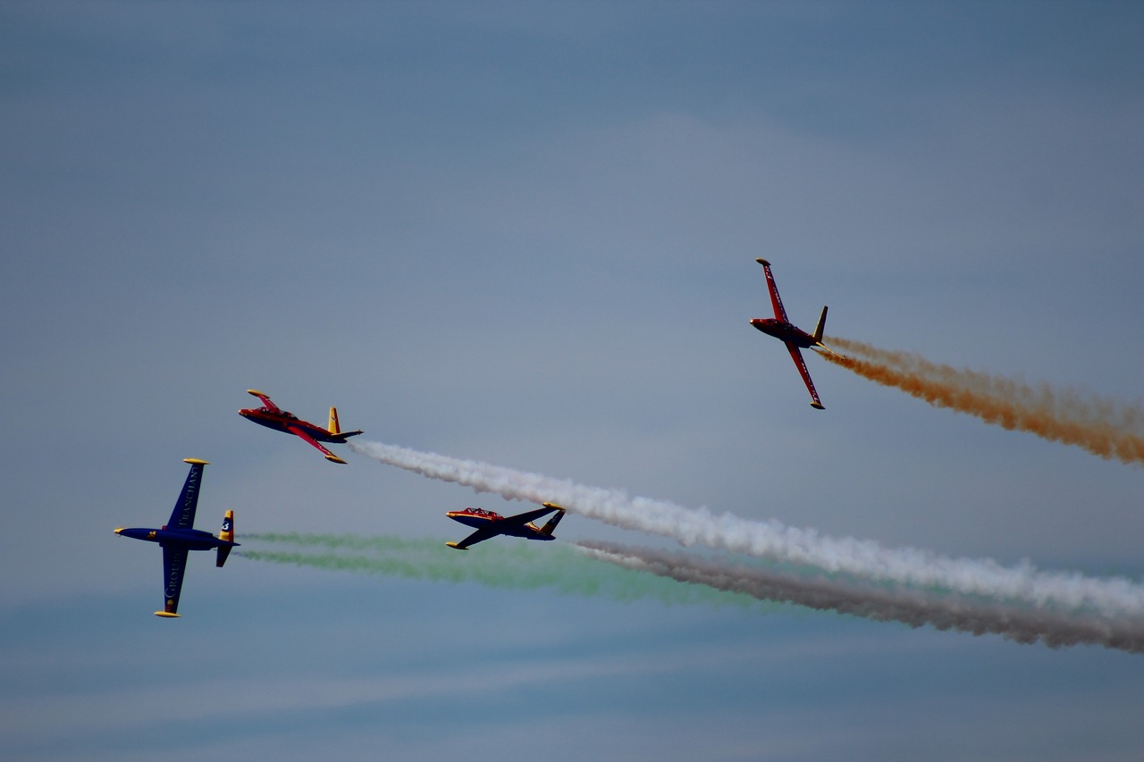 Image - airshow formation sky aviation air