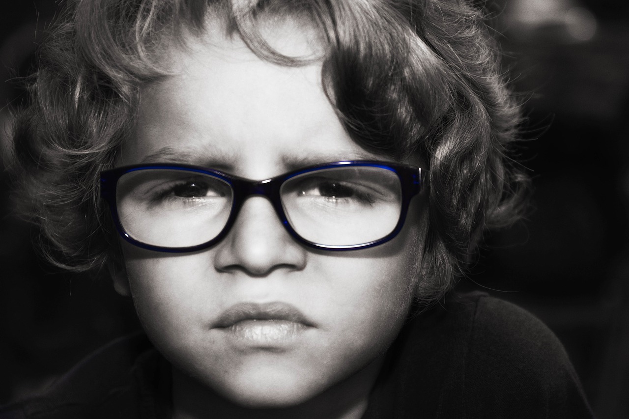 Image - boy stare young glasses spectacles