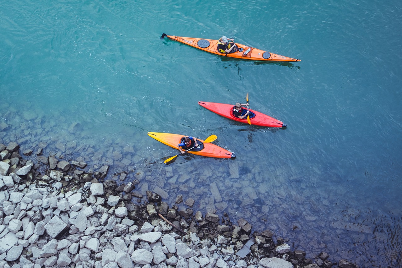 Image - canoeing water river boot kayak