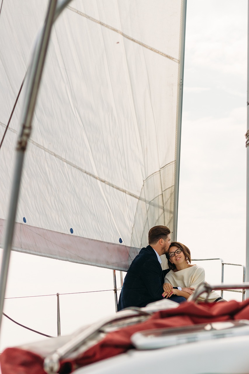 Image - on a yacht sweethearts kiss lovers