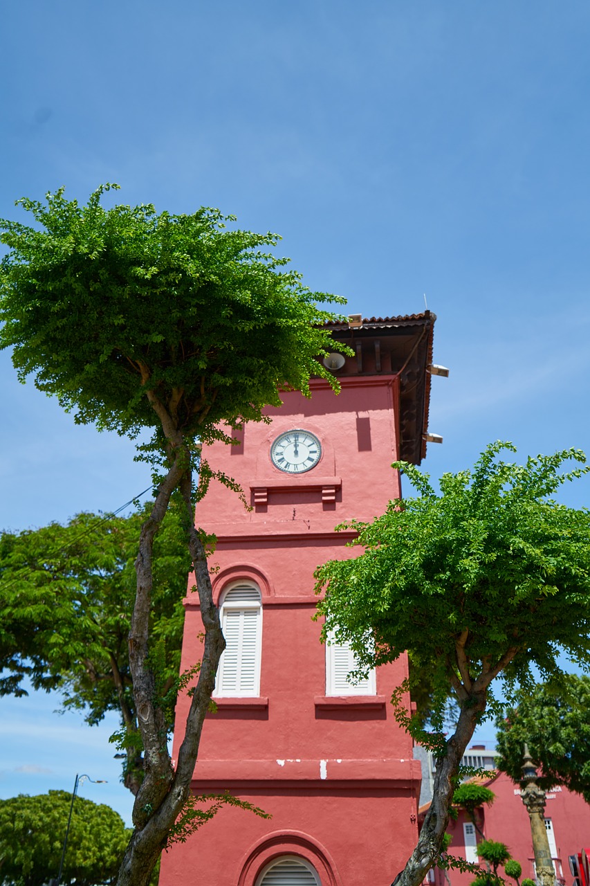 Image - red building malaysia angel tower