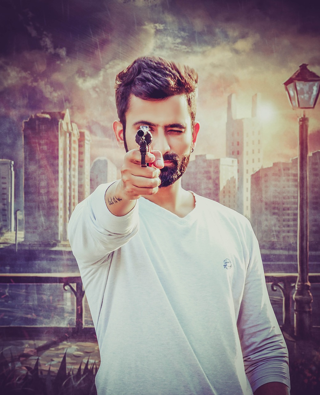 Image - gun gunpoint shoot fighter
