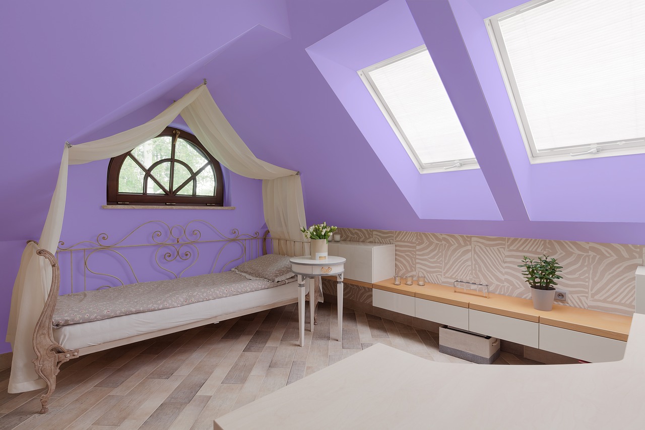 Image - violet room bed interior home