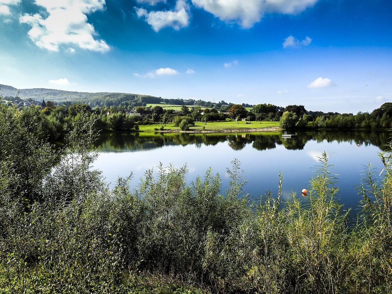 Image - landscape gravel pond nature pond
