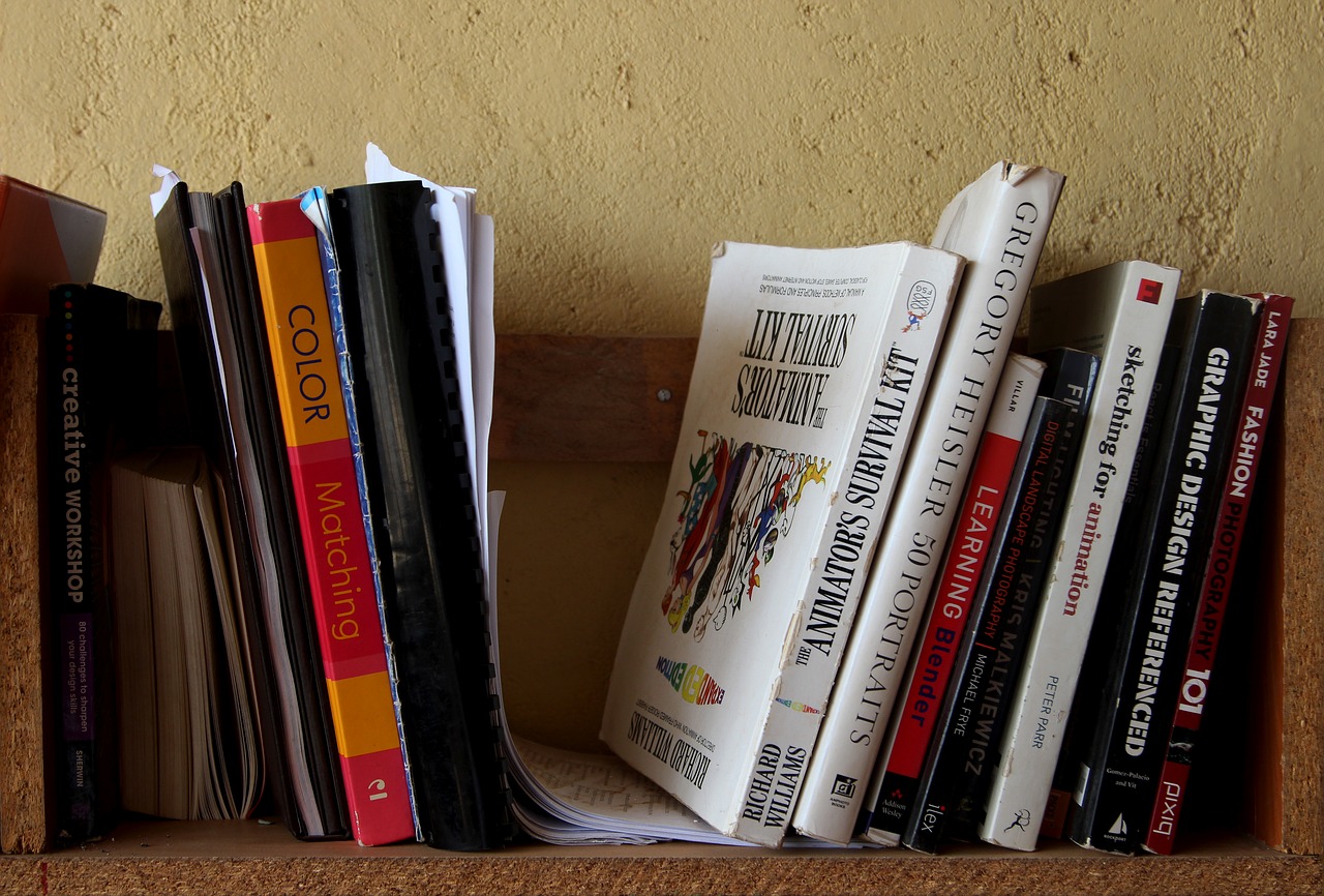 Image - books shelf wooden interior wall