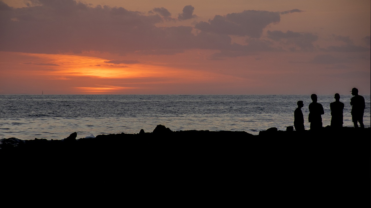 Image - italy beach sunset holiday lights