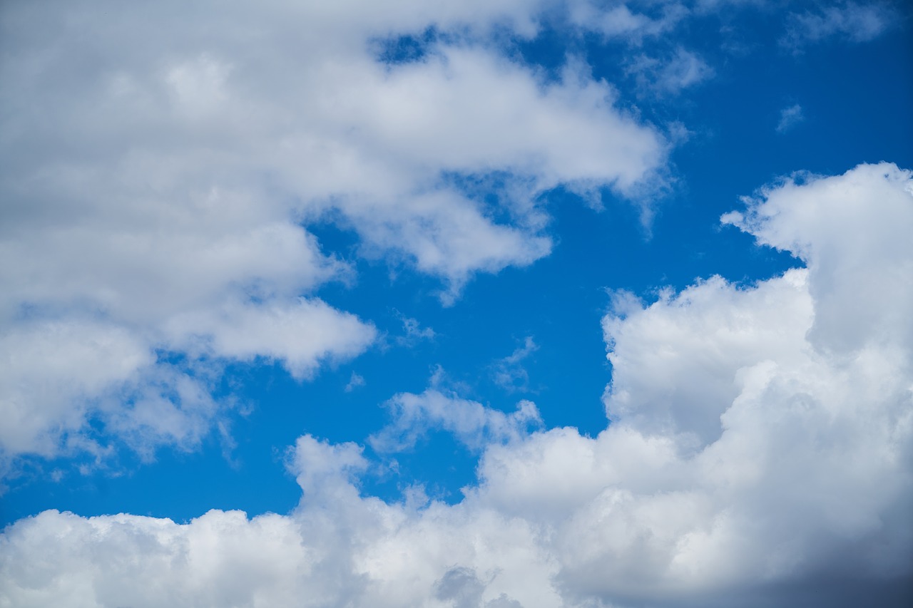 Image - cloud blue summer clouds white