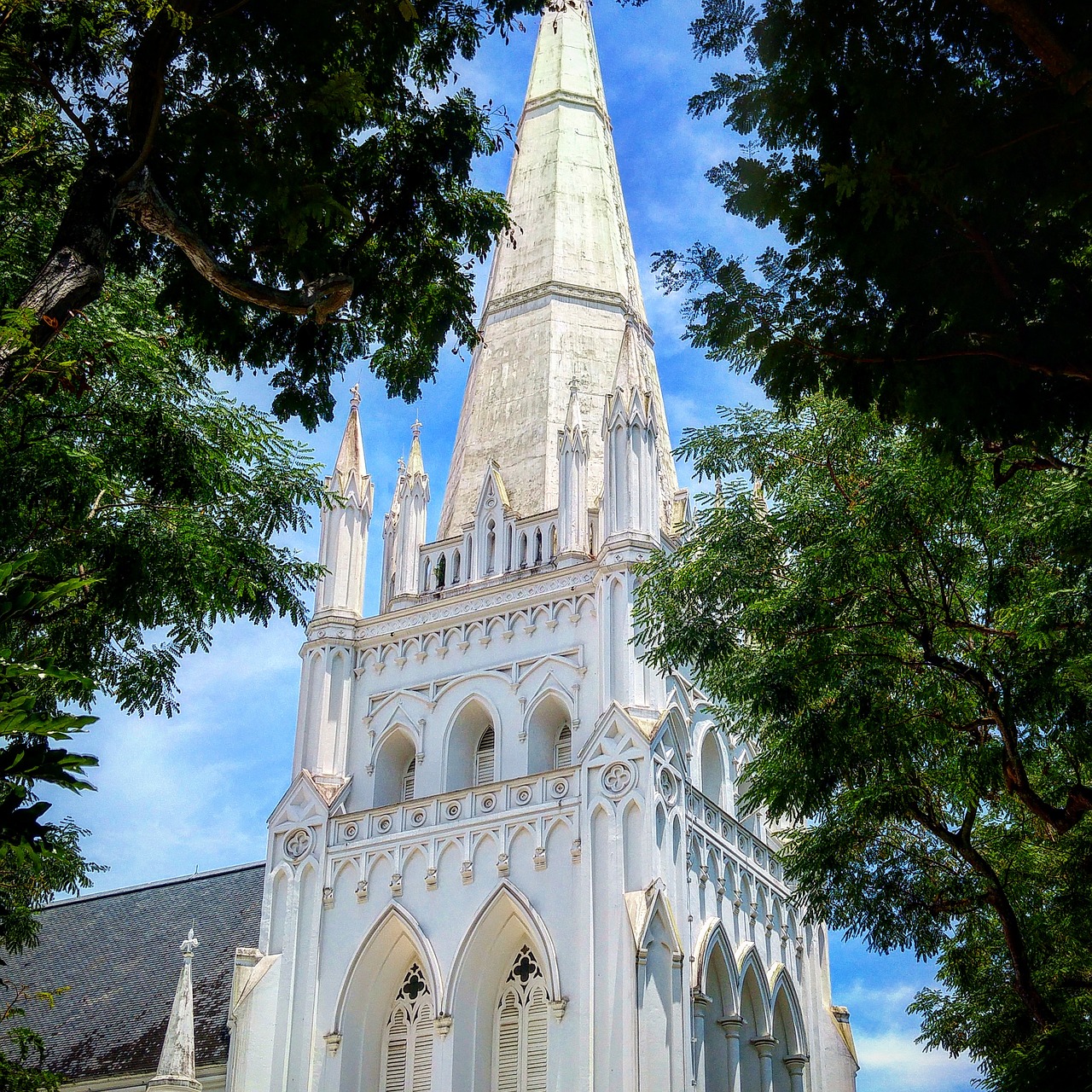 Image - singapore church tropics