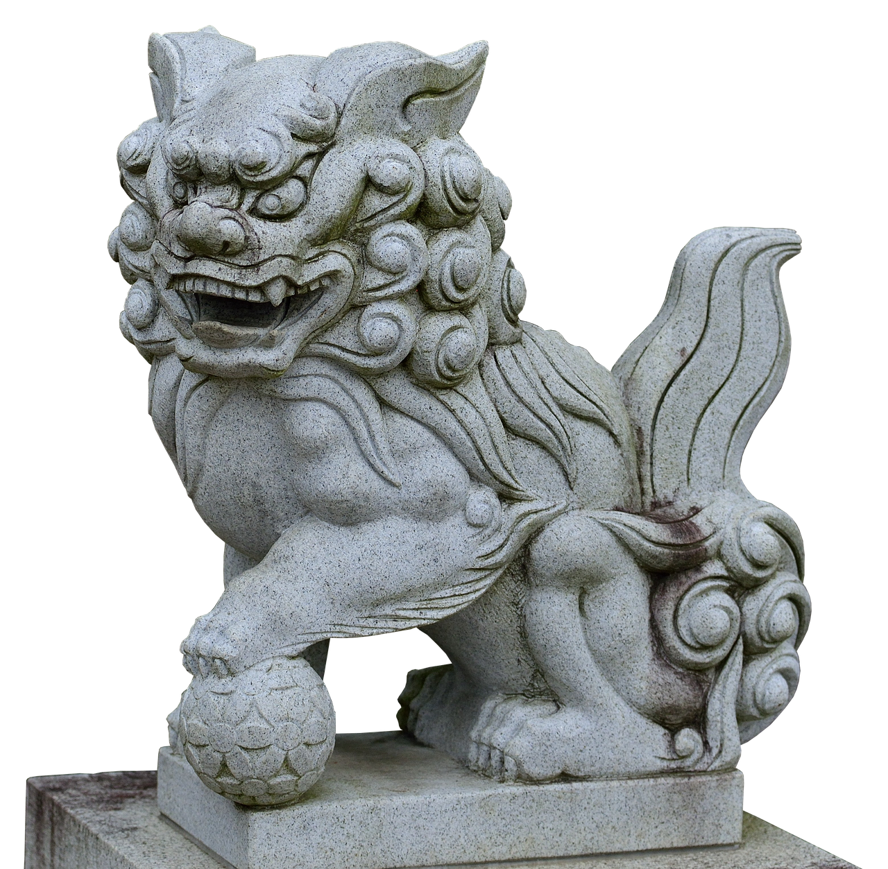 Image - statue stone white lion sculpture