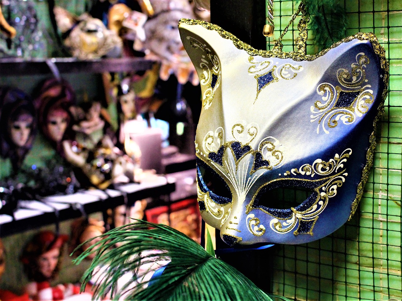 Image - mask masquerade carnival cat