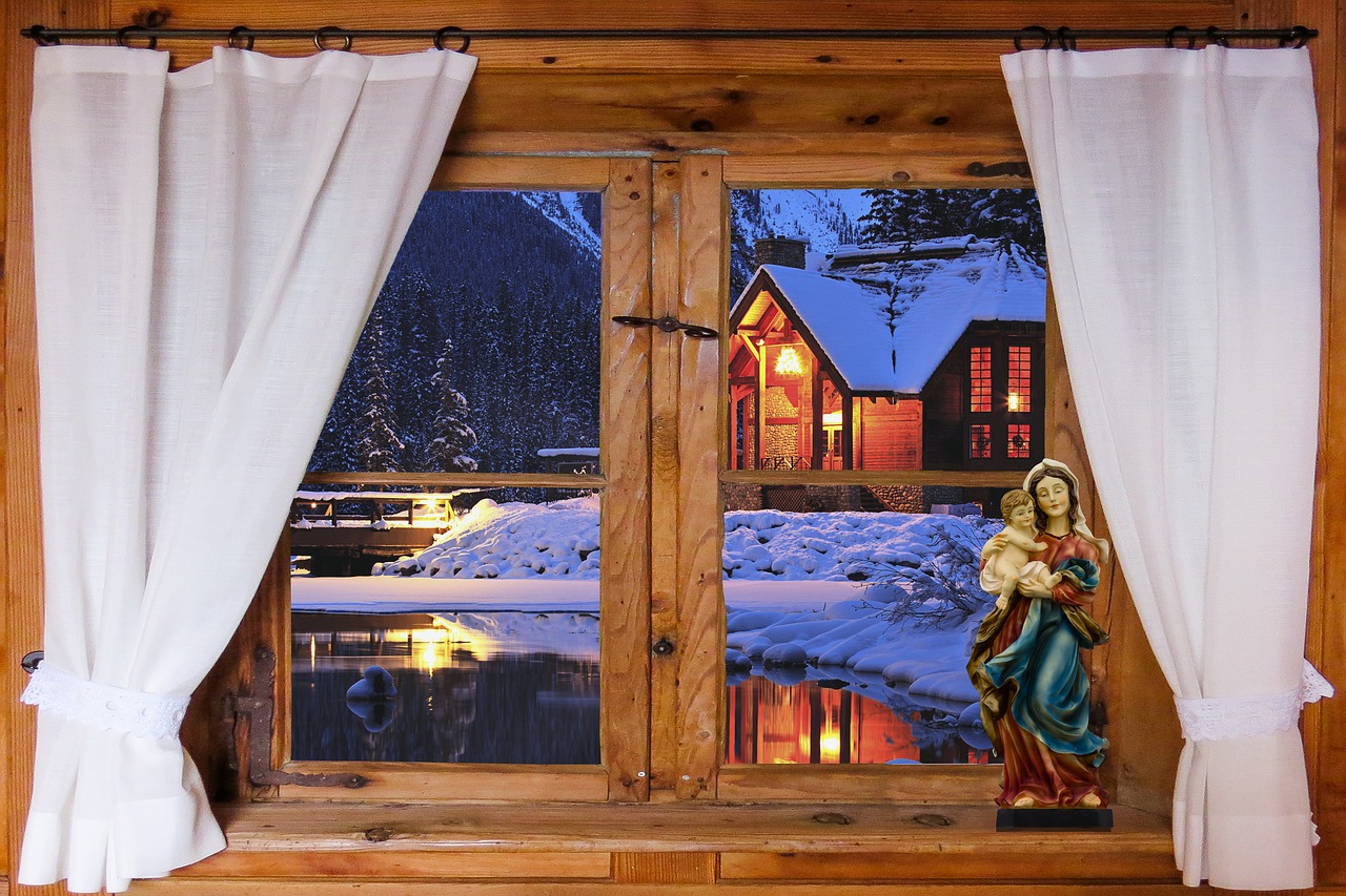 Image - architecture window outlook curtain