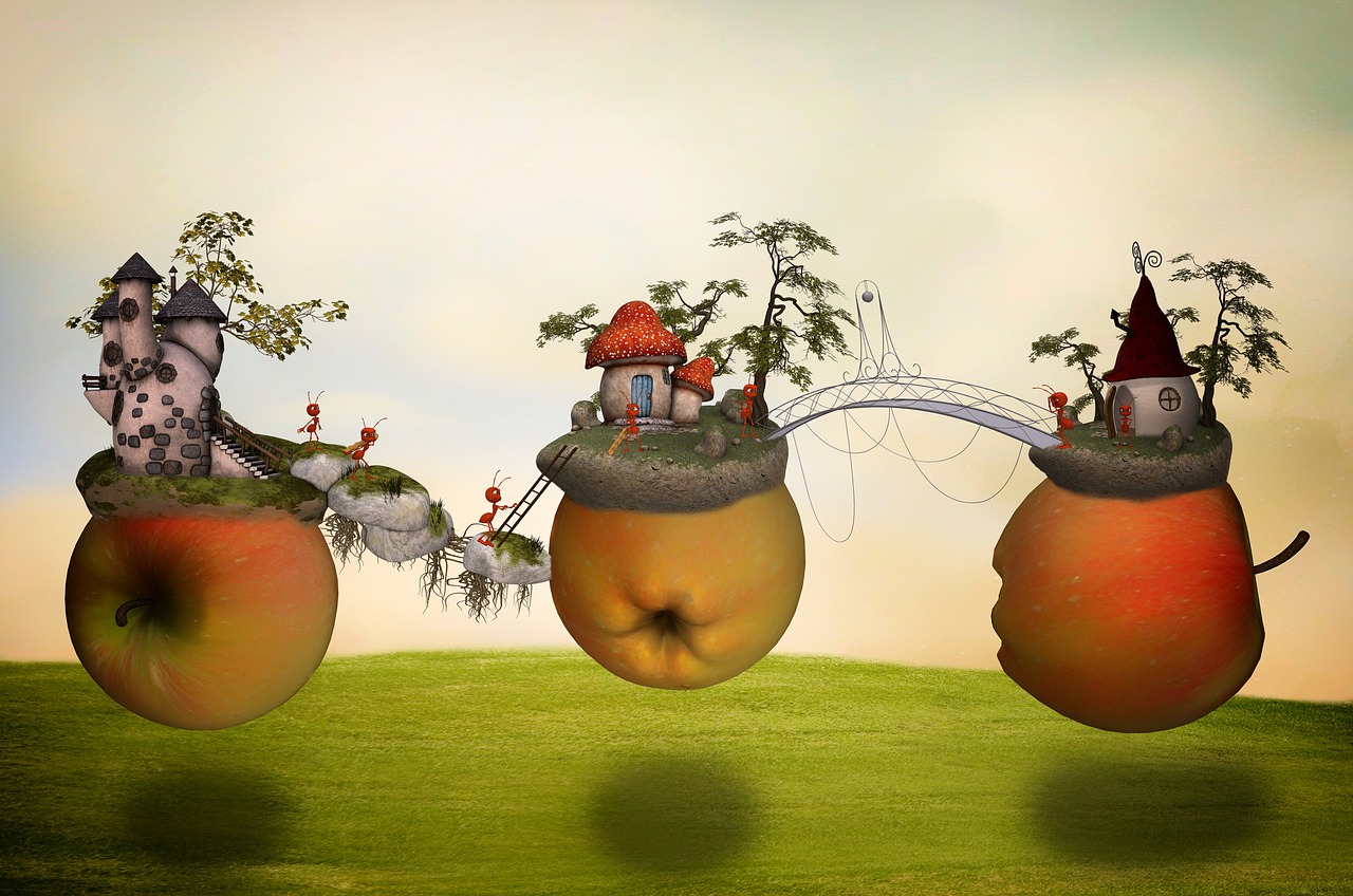 Image - apple apple world fantasy surreal