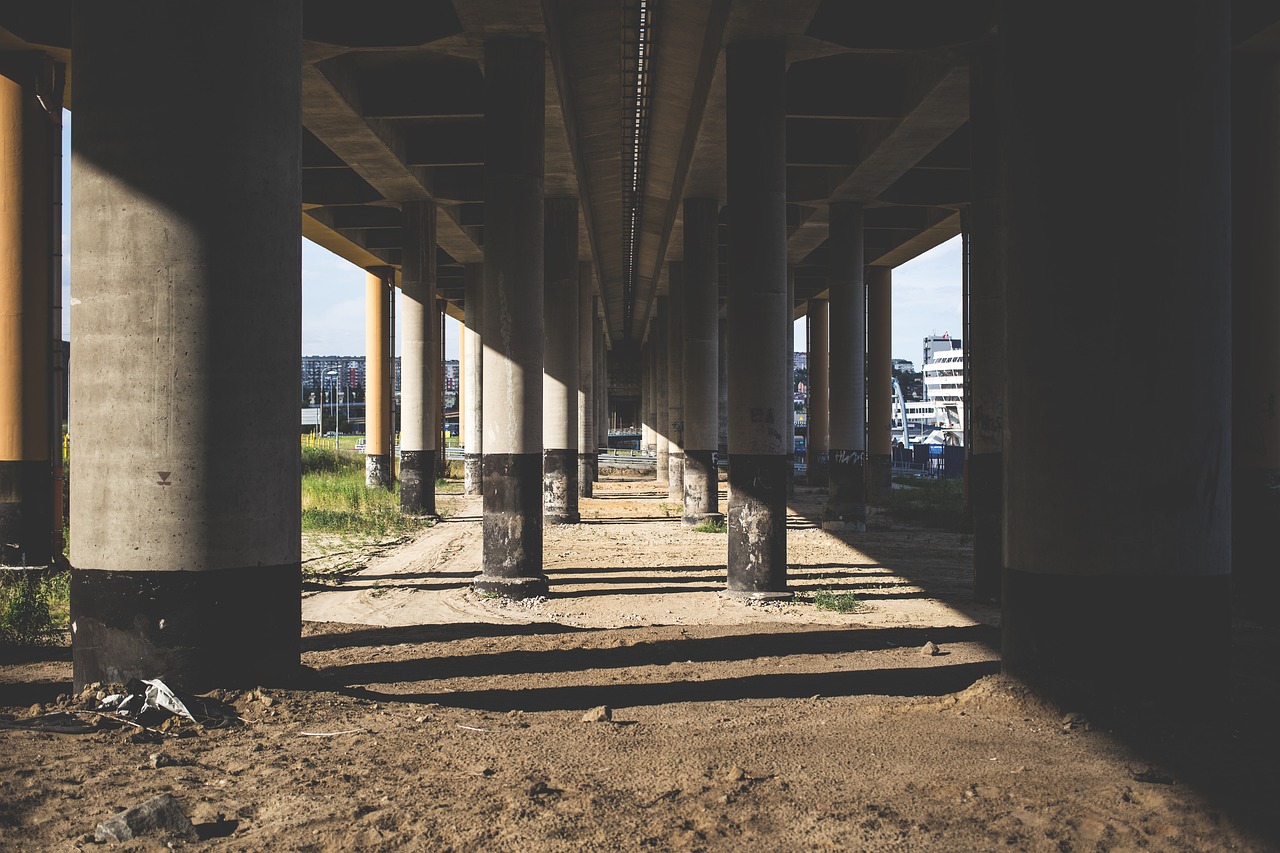 Image - city architecture bridge column