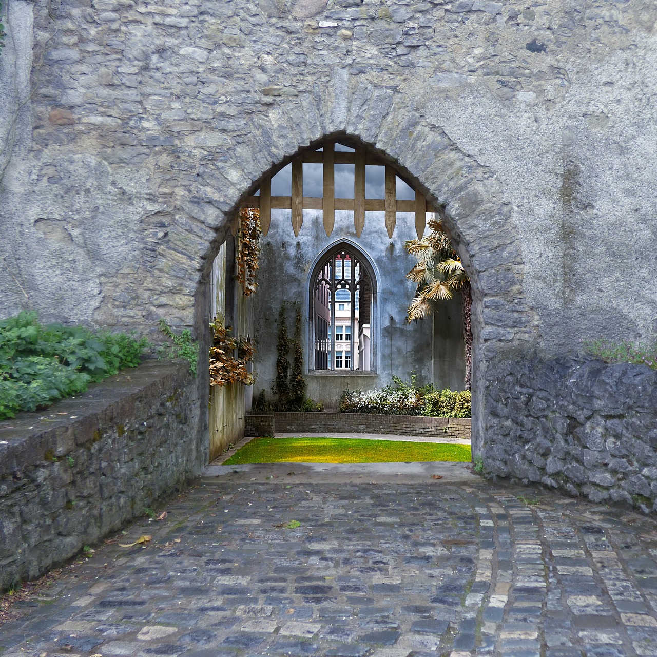 Image - building scenic gate old stone