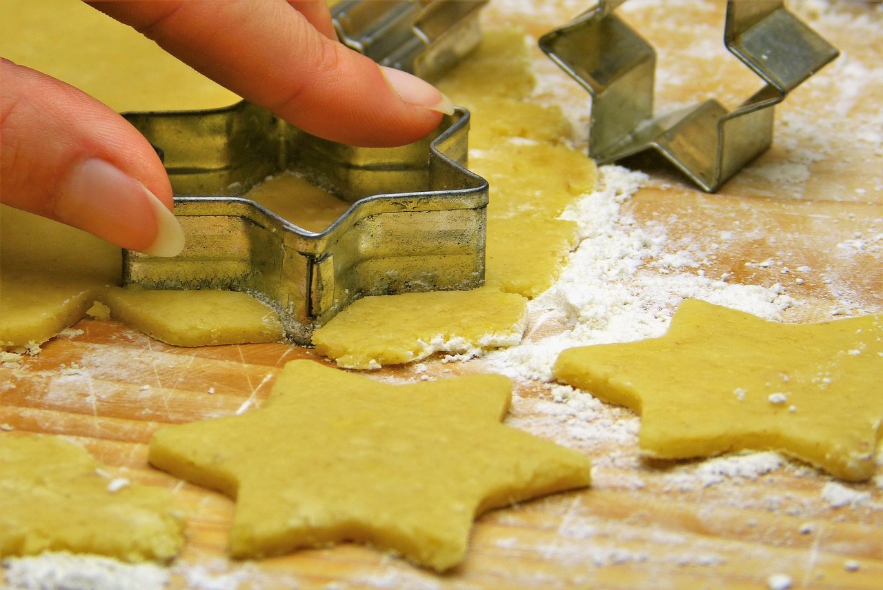 Image - dough cookie cut out bake finger
