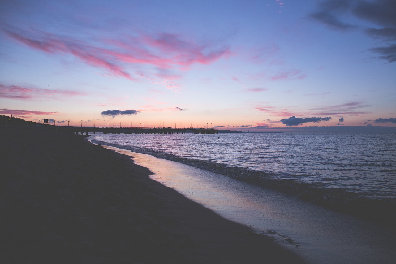 Image - nature baltic beach clouds dusk