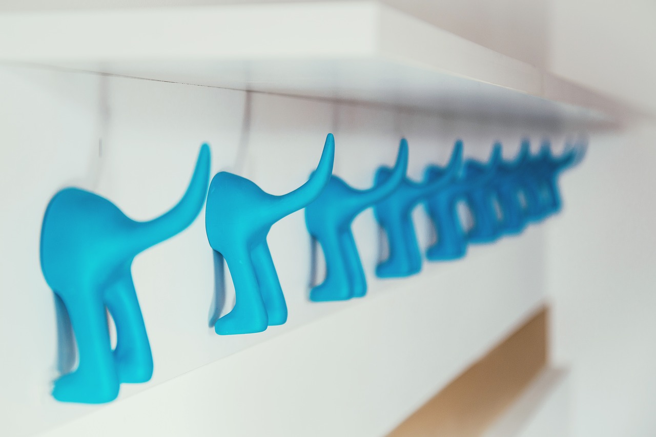 Image - hangers hooks kindergarten blue
