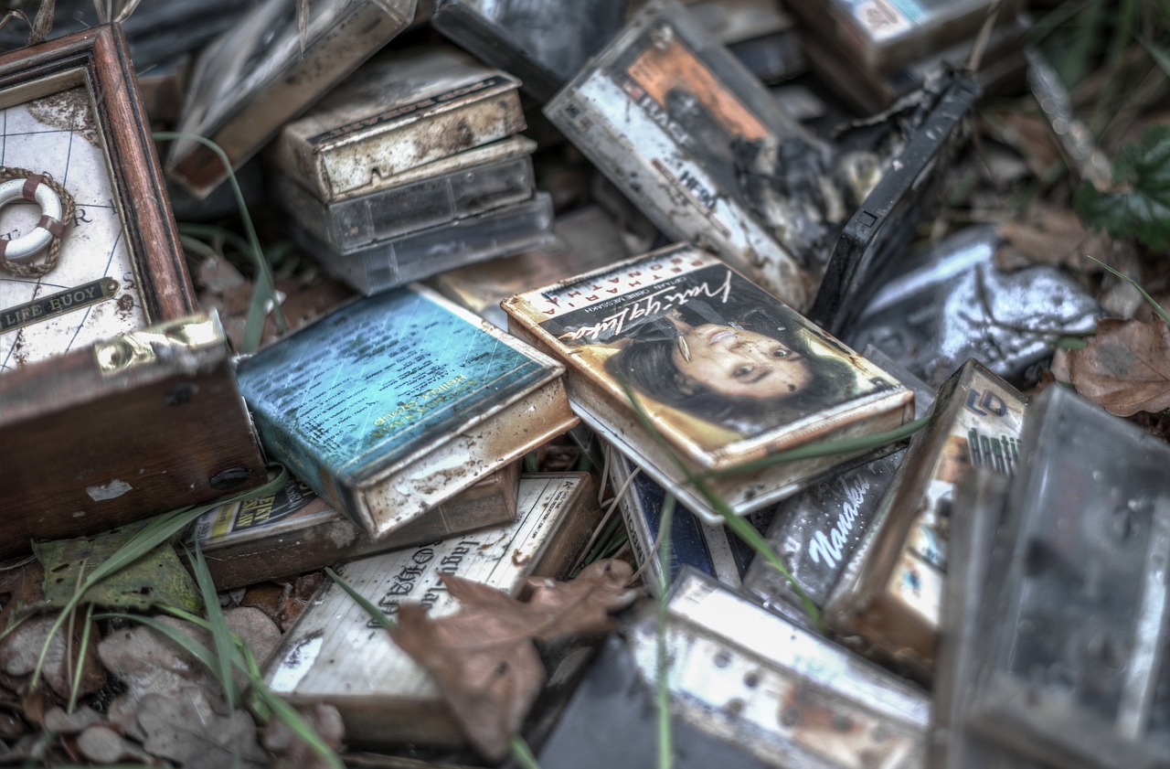 Image - abandoned tapes hdr photography