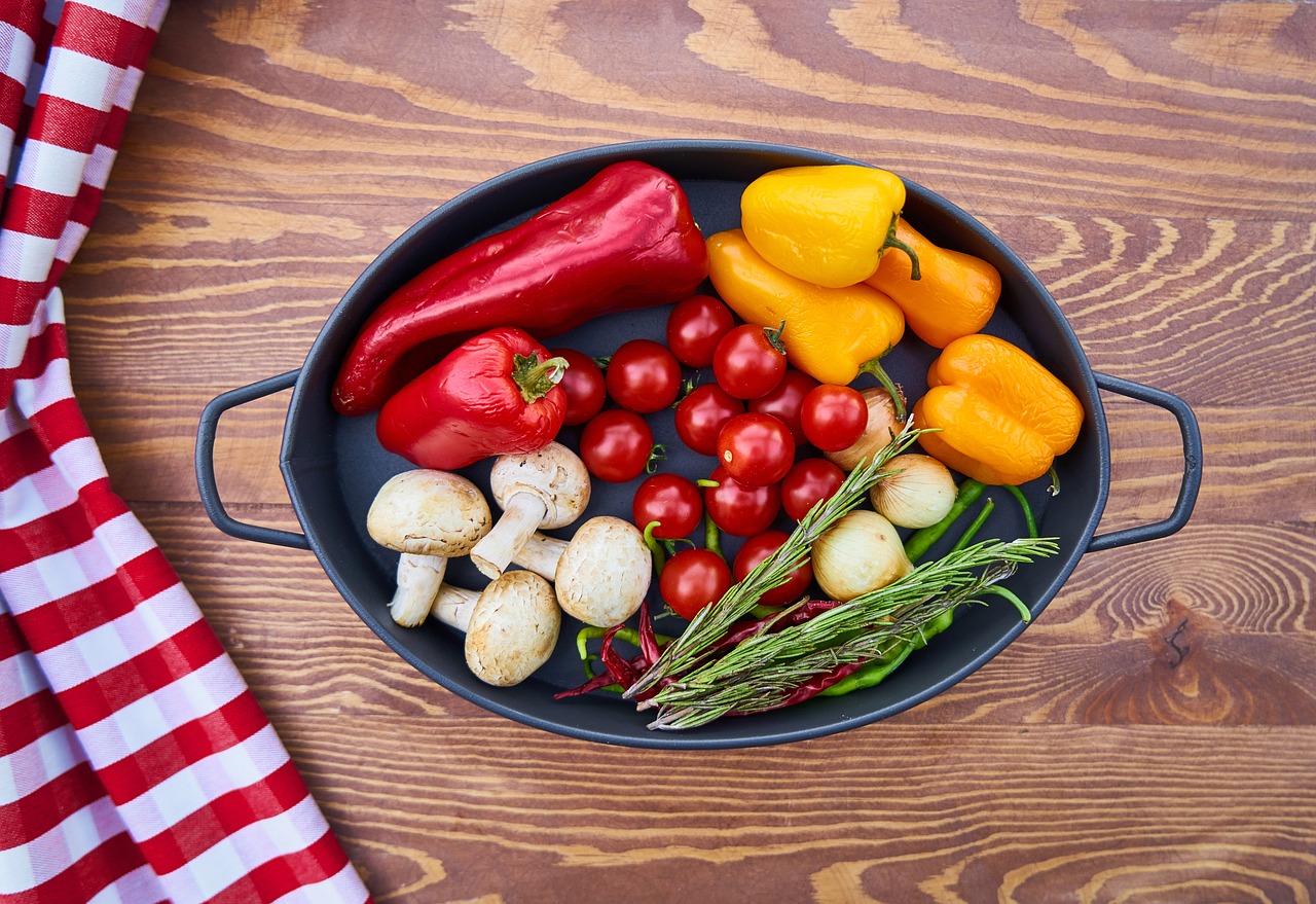 Image - vegetables onion pepper garlic