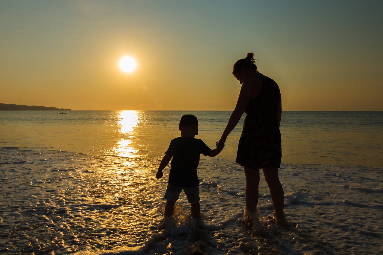 Image - sunset sea beach abendstimmung