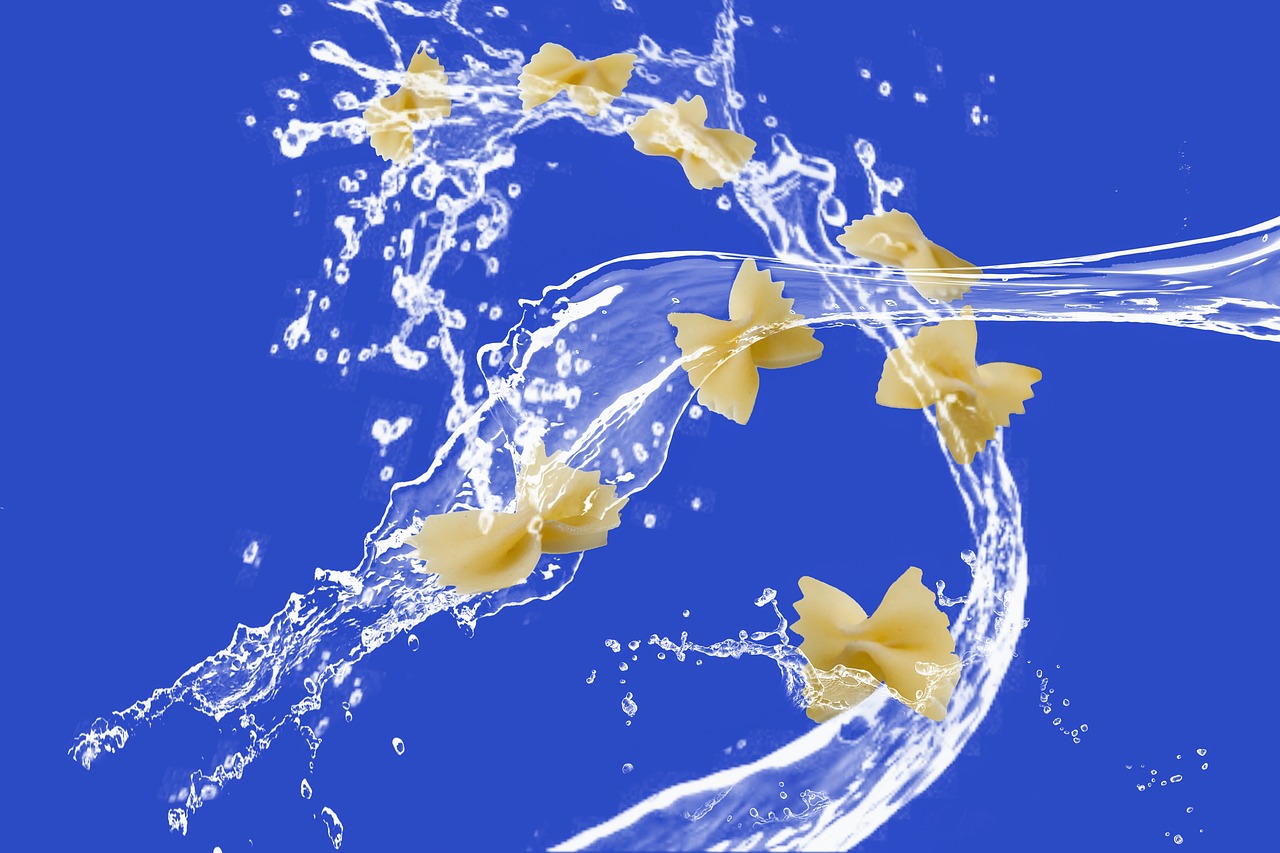 Image - noodles flying noodles pasta water