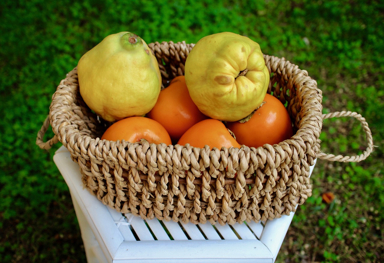 Image - fruit quince khaki foods nature