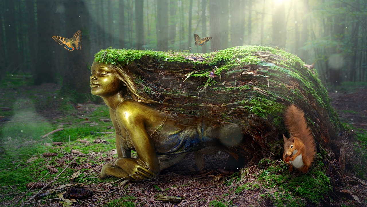 Image - fantasy forest woman