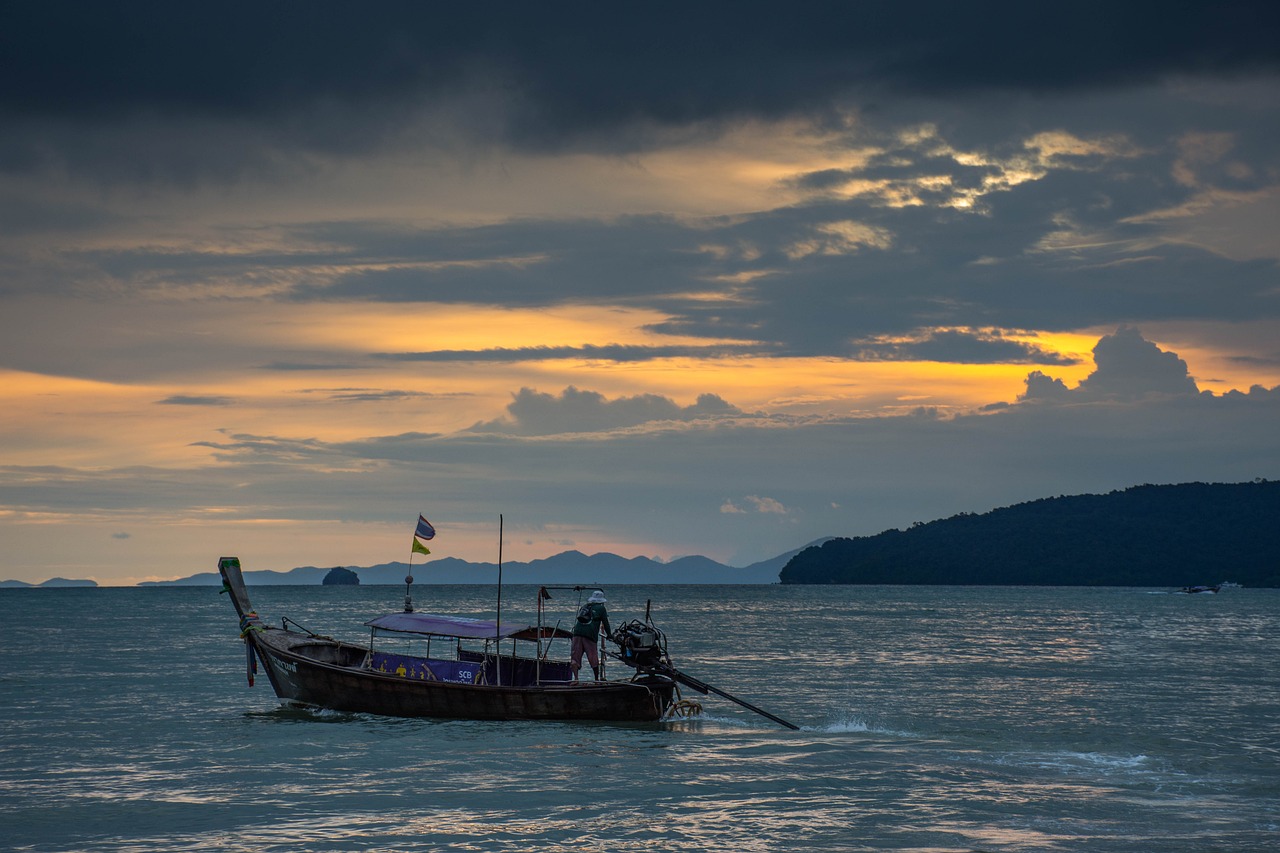 Image - ship sea thailand sky cruise wave