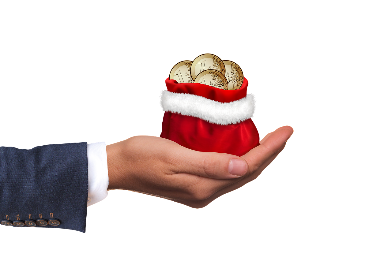 Image - christmas money money gift hand