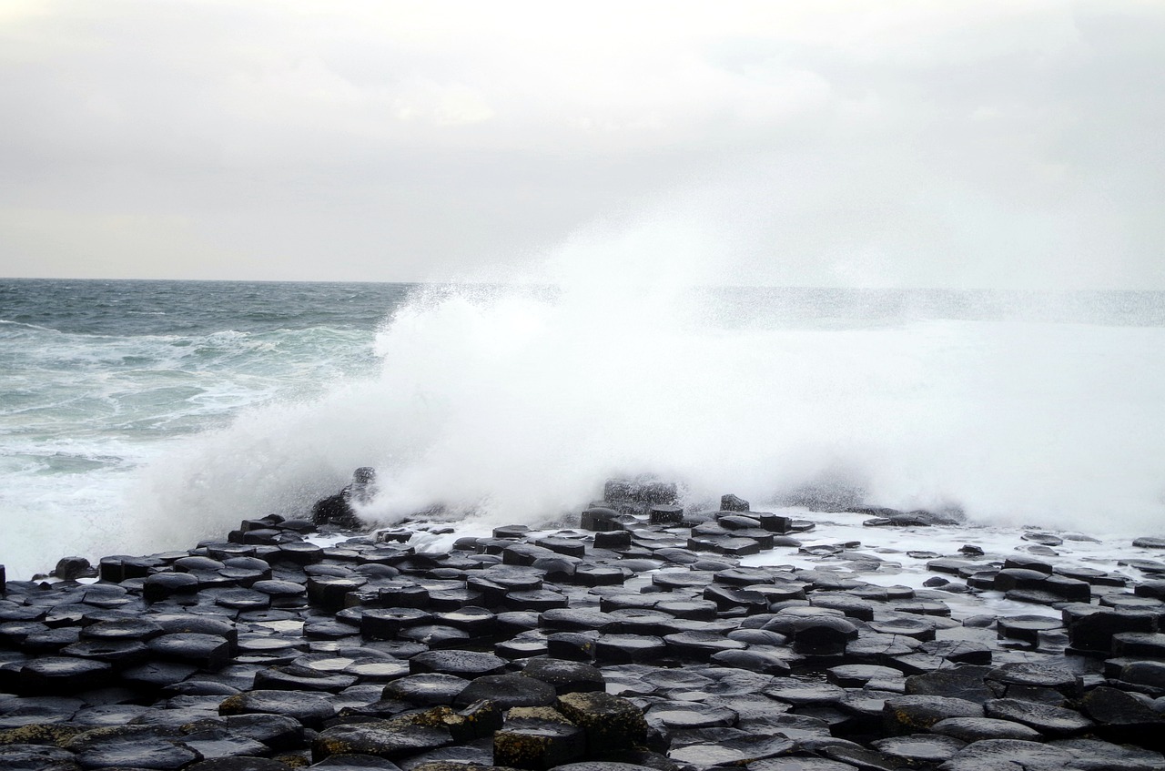 Image - sea ocean ireland grey sky wave