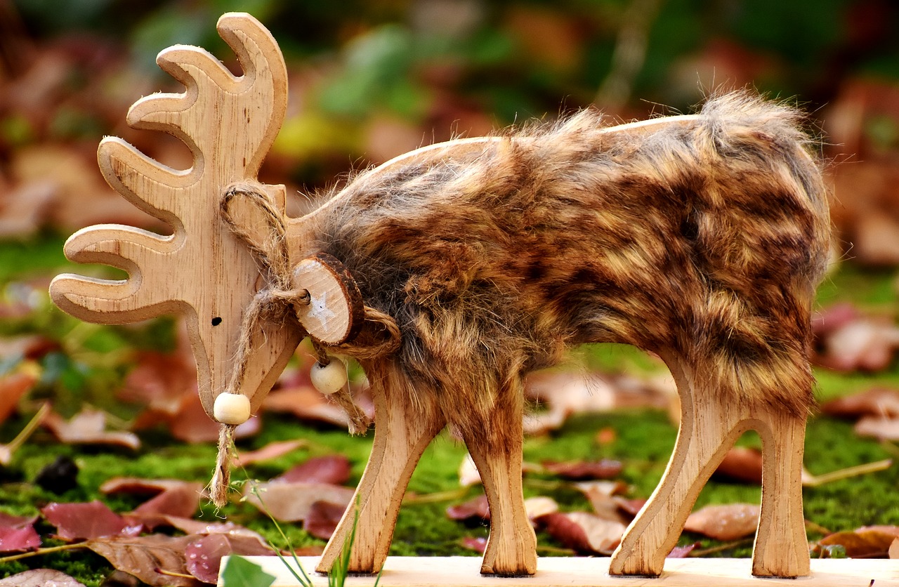 Image - hirsch figure deco fur autumn