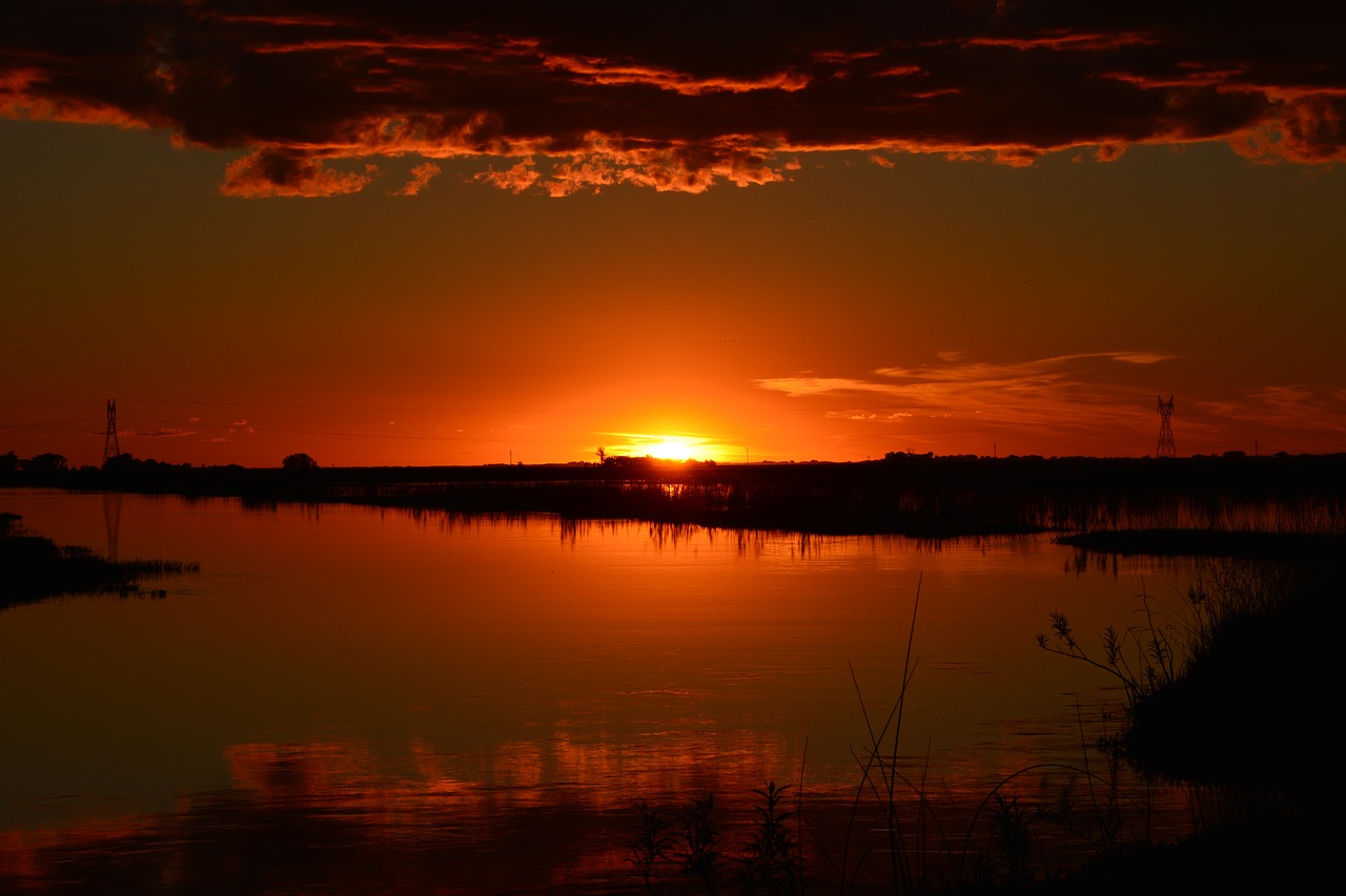 Image - sunset setting sun sun nature